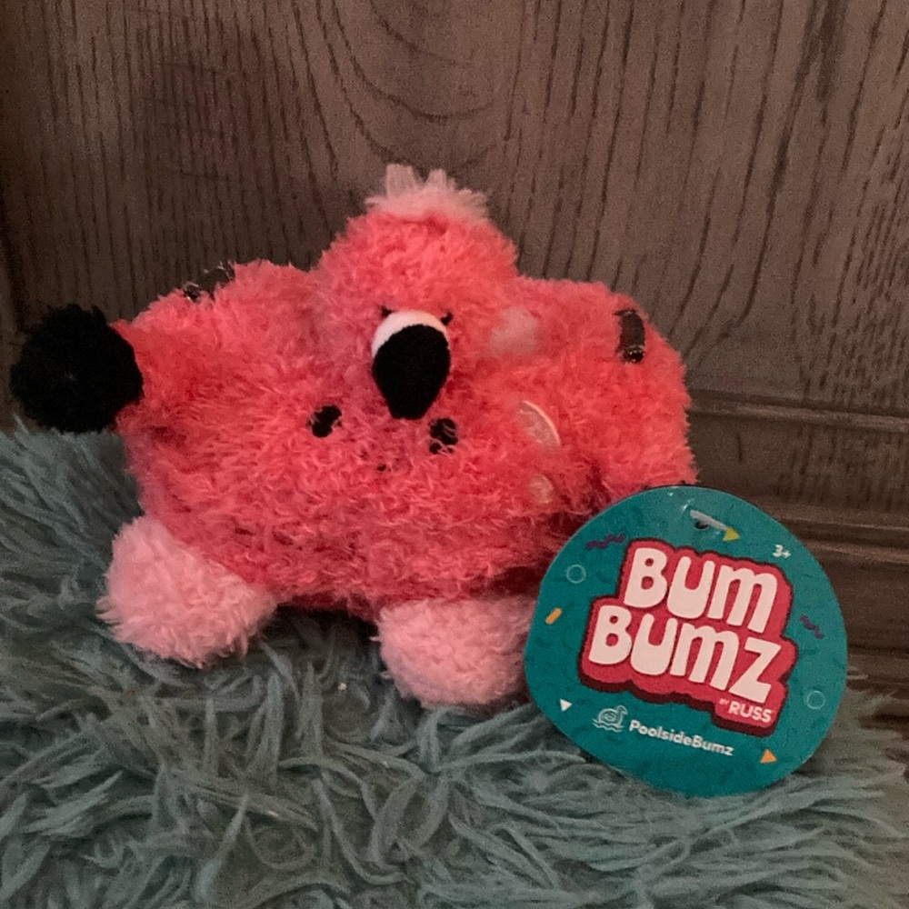 Plush Flamingo Toy - Pink Bum Bumz poolside Bumz